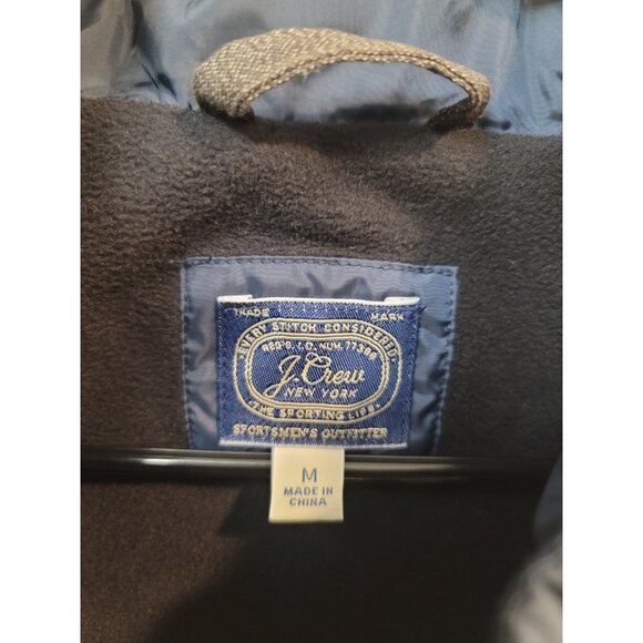 J Crew Authentic Outerwear Puffer Vest Blue Men's Medium - Picture 4 of 6